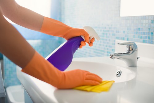 Professional cleaning in a typical Earlscourt apartment interior