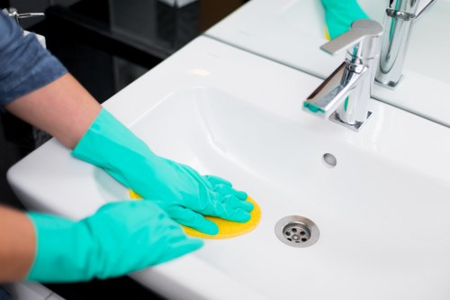 Deep cleaning of tiled and grout floors in a local Earlscourt property
